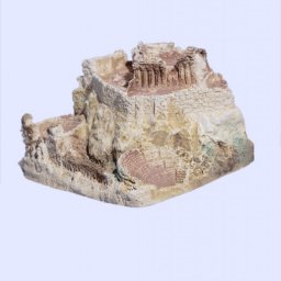 Handmade plaster statue depicting the rock of Acropolis in Athens 2